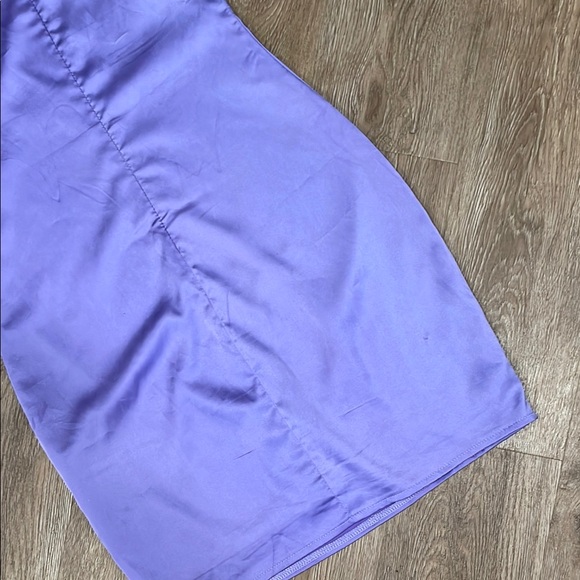 Purple Stretch Satin Bodycon Mini Dress Missguided Mini dress - Picture 10 of 10